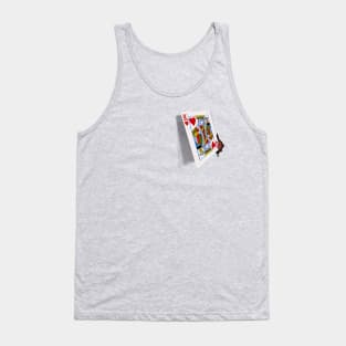 Stabbed King of Hearts Card Tank Top